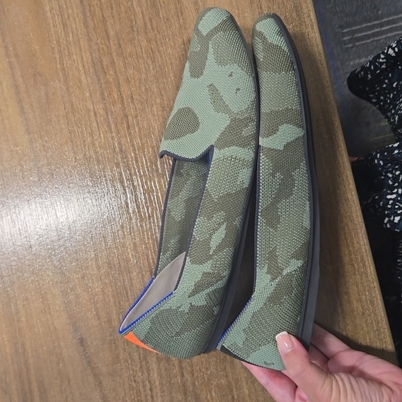 Rothy's The Loafer Classic Olive Green Camo Slip-On Flats Shoes-Size 12 - Picture 17 of 17
